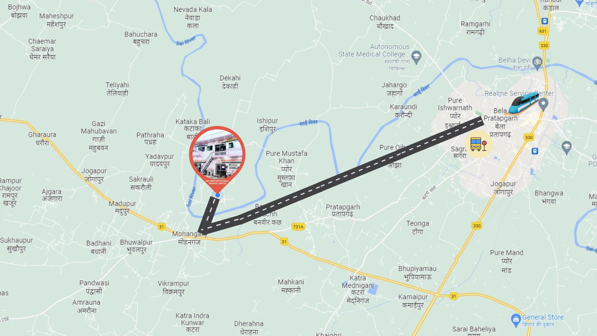 IBG MART Factory Location Map & Navigation Directions